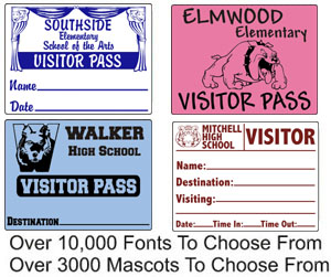 visitor sticker labels for schools and businesses
